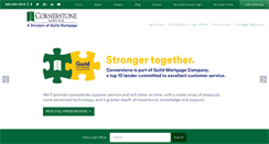 Desktop Screenshot of cornerstonemortgage.com